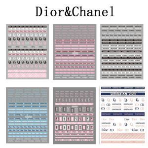 dior monogram nail art sticker|Achieve Salon.